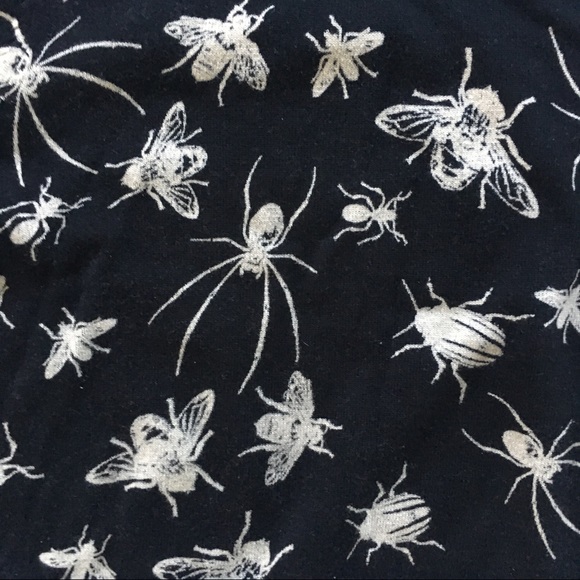 Hot Topic Crop Sweater With Bugs Medium 